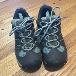 KEEN Koven Low Hiking Shoes - Women’s Size 7.5- Steel Grey/Cockatoo